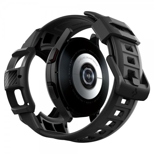 Spigen Samsung Galaxy Watch 4 Classic 42mm Skal med armband Rugged Armor Pro Svart