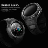 Spigen Samsung Galaxy Watch 5 Pro 45mm Skal och Armband Rugged Armor Pro Svart