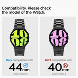Spigen Samsung Galaxy Watch 6 44mm Armband Modern Fit 316L Svart