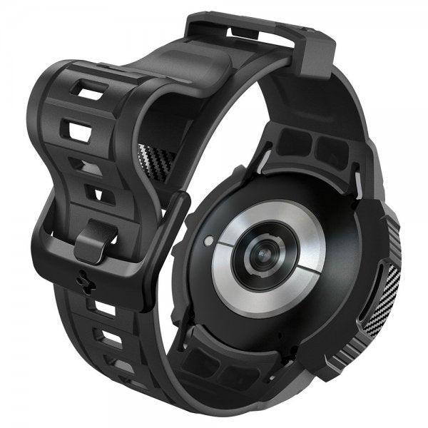 Spigen Samsung Galaxy Watch 6 44mm Skal och Armband Rugged Armor Pro Svart