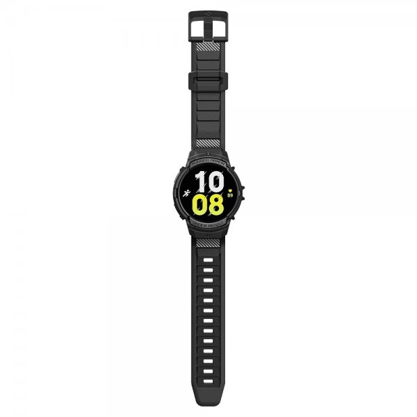 Spigen Samsung Galaxy Watch 6 44mm Skal och Armband Rugged Armor Pro Svart