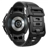 Spigen Samsung Galaxy Watch 6 44mm Skal och Armband Rugged Armor Pro Svart