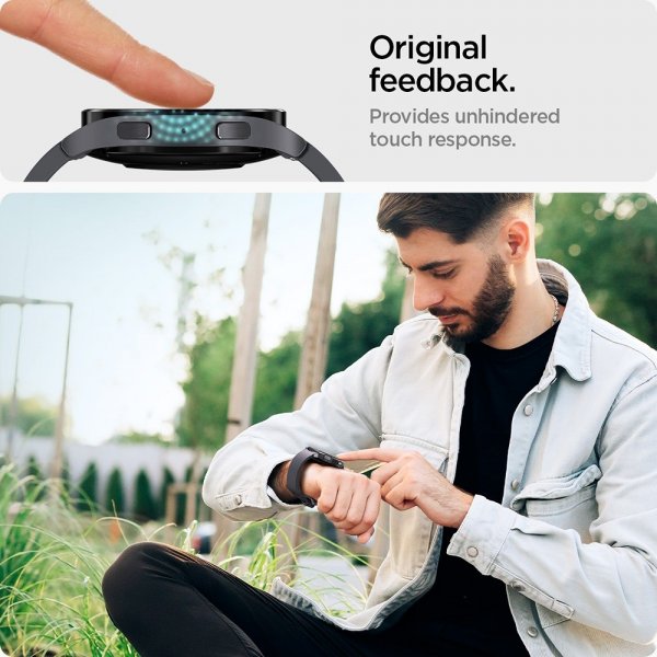 Spigen Samsung Galaxy Watch 6 44mm Skärmskydd GLAS.tR EZ Fit 2-pack