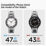 Spigen Samsung Galaxy Watch 6 Classic 47mm Armband Modern Fit 316L Silver