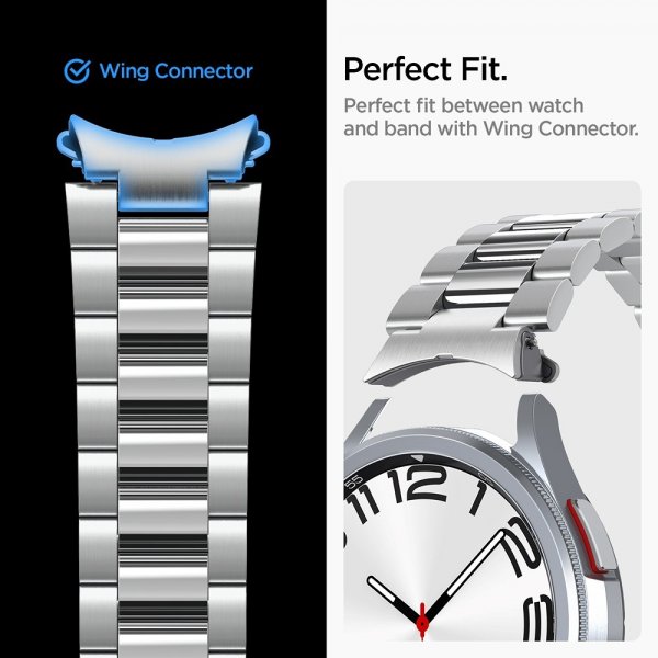 Spigen Samsung Galaxy Watch 6 Classic 47mm Armband Modern Fit 316L Silver