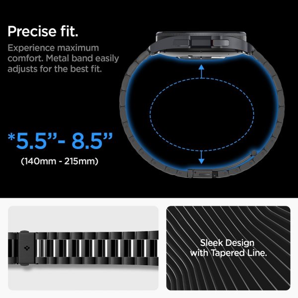 Spigen Samsung Galaxy Watch 6 Classic 47mm Armband Modern Fit 316L Svart