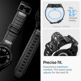 Spigen Samsung Galaxy Watch 6 Classic 47mm Skal och Armband Rugged Armor Pro Svart