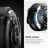 Spigen Samsung Galaxy Watch 6 Classic 47mm Skal och Armband Rugged Armor Pro Svart