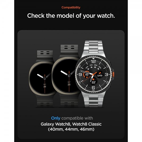 Spigen Samsung Galaxy Watch 8 40/44mm/Classic 46mm Armband Athlex Air Active Green