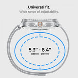 Spigen Samsung Galaxy Watch 8 40/44mm/Classic 46mm Armband Metal Fit Silver