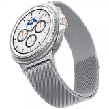 Spigen Samsung Galaxy Watch 8 40/44mm/Classic 46mm Armband Metal Fit Silver