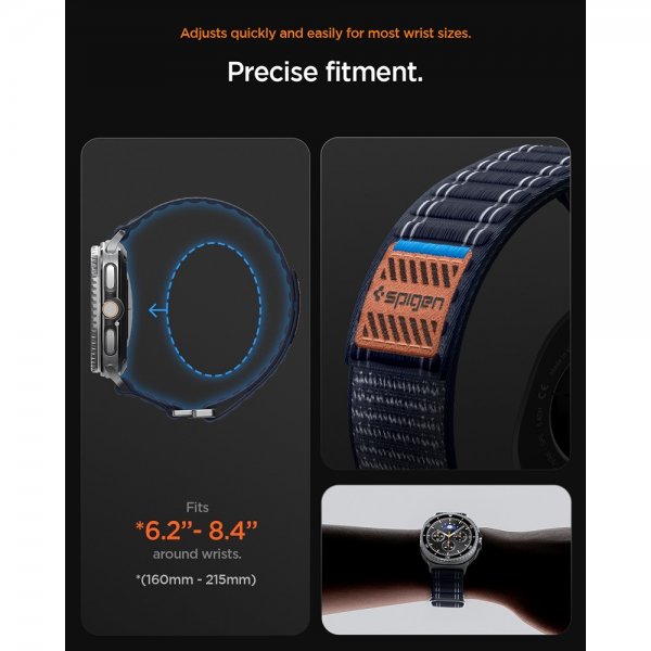 Spigen Samsung Galaxy Watch 8 40/44mm/Classic 46mm Armband WBF0 Navy