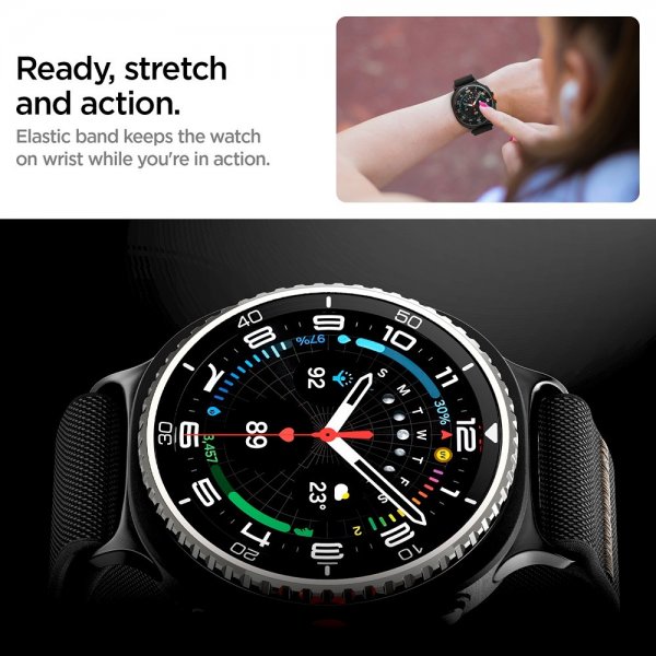 Spigen Samsung Galaxy Watch 8 40/44mm/Classic 46mm Armband Lite Fit Svart
