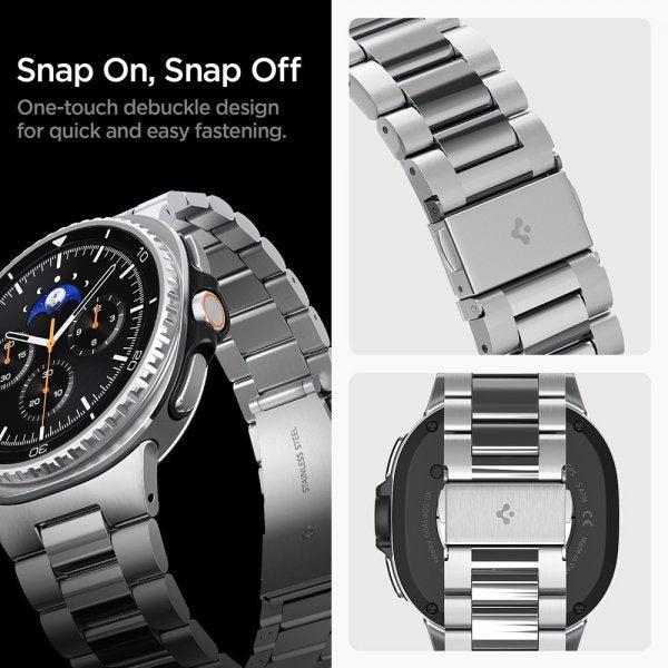 Spigen Samsung Galaxy Watch 8 40/44mm/Classic 46mm Armband Modern Fit Silver