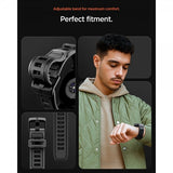Spigen Samsung Galaxy Watch 8 40mm Armband och Skal Rugged Armor Pro Matte Black