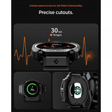 Spigen Samsung Galaxy Watch 8 40mm Armband och Skal Rugged Armor Pro Matte Black