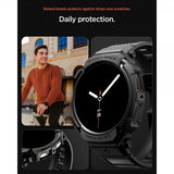 Spigen Samsung Galaxy Watch 8 40mm Armband och Skal Rugged Armor Pro Matte Black