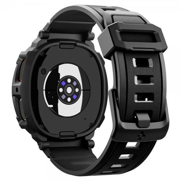 Spigen Samsung Galaxy Watch 8 40mm Armband och Skal Rugged Armor Pro Matte Black