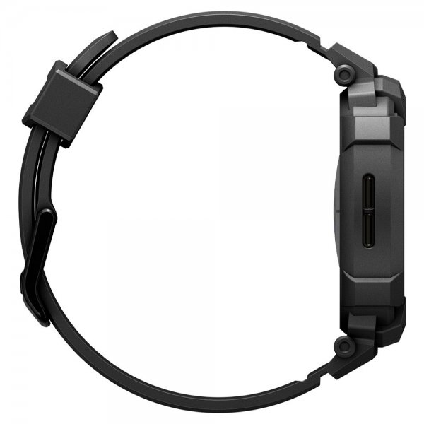 Spigen Samsung Galaxy Watch 8 40mm Armband och Skal Rugged Armor Pro Matte Black