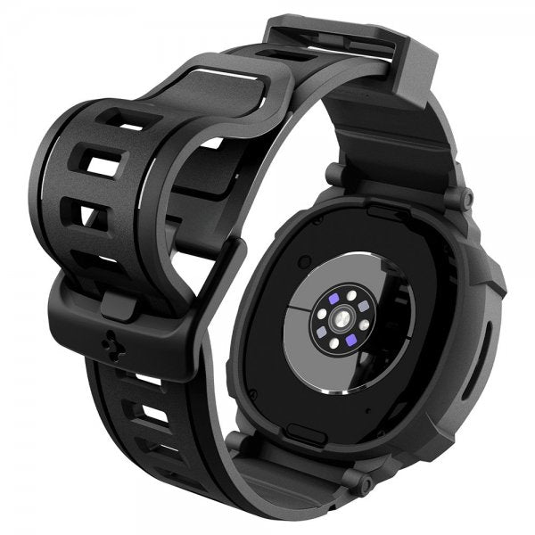 Spigen Samsung Galaxy Watch 8 40mm Armband och Skal Rugged Armor Pro Matte Black
