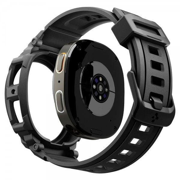 Spigen Samsung Galaxy Watch 8 44mm Armband och Skal Rugged Armor Pro Matte Black