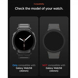 Spigen Samsung Galaxy Watch 8 44mm Armband och Skal Rugged Armor Pro Matte Black