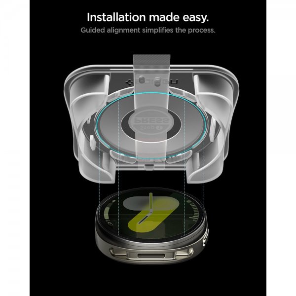 Spigen Samsung Galaxy Watch 8 40mm Skärmskydd GLAS.tR EZ Fit 2-pack