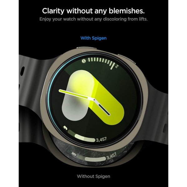 Spigen Samsung Galaxy Watch 8 40mm Skärmskydd GLAS.tR EZ Fit 2-pack