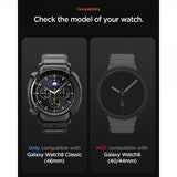 Spigen Samsung Galaxy Watch 8 Classic 46mm Armband och Skal Rugged Armor Pro Matte Black