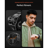 Spigen Samsung Galaxy Watch 8 Classic 46mm Armband och Skal Rugged Armor Pro Matte Black