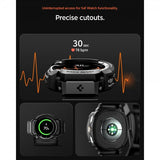 Spigen Samsung Galaxy Watch 8 Classic 46mm Armband och Skal Rugged Armor Pro Matte Black