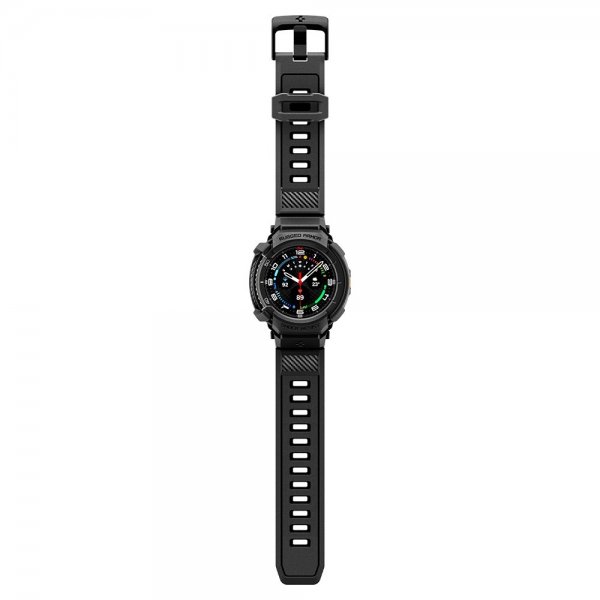 Spigen Samsung Galaxy Watch 8 Classic 46mm Armband och Skal Rugged Armor Pro Matte Black