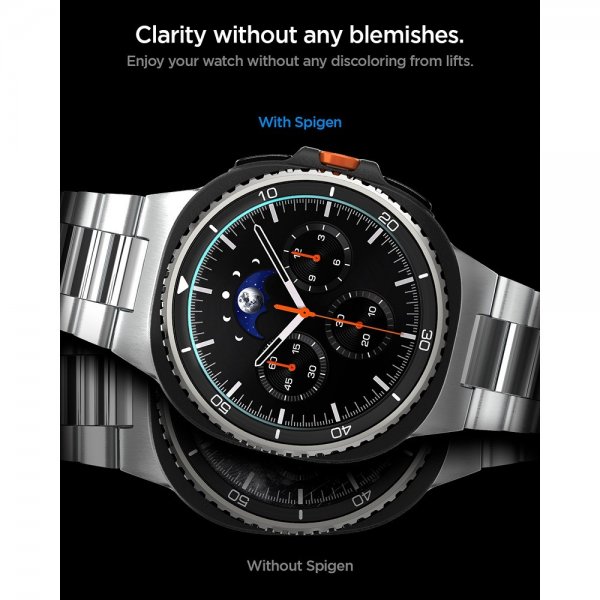 Spigen Samsung Galaxy Watch 8 Classic 46mm Skärmskydd GLAS.tR EZ Fit 2-pack