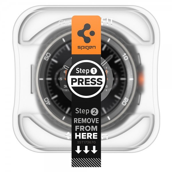 Spigen Samsung Galaxy Watch 8 Classic 46mm Skärmskydd GLAS.tR EZ Fit 2-pack