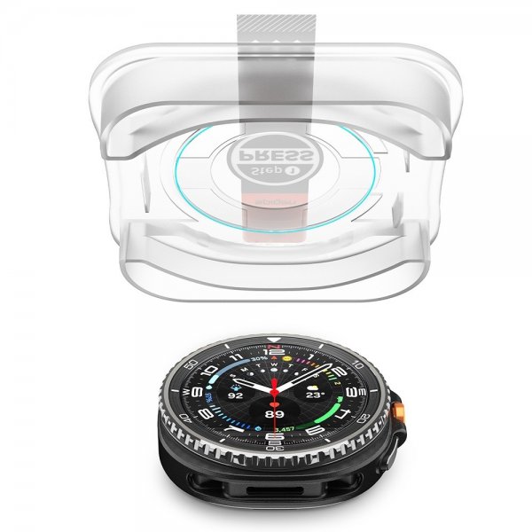 Spigen Samsung Galaxy Watch 8 Classic 46mm Skärmskydd GLAS.tR EZ Fit 2-pack