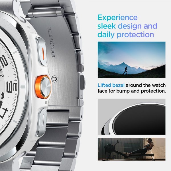 Spigen Samsung Galaxy Watch Ultra 47mm Armband Modern Fit 316L Silver