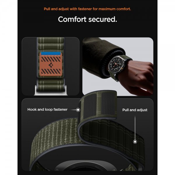 Spigen Samsung Galaxy Watch Ultra 47mm Armband WBF0 Grön
