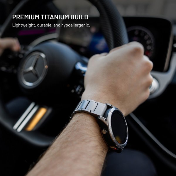Fixed Samsung Galaxy Watch Ultra Armband Titanium Strap Natural
