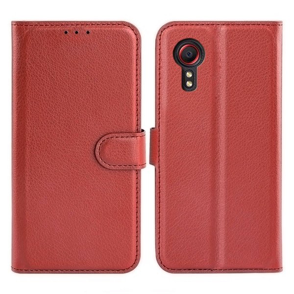 Samsung Galaxy XCover 7 Fodral med Stativ Brun