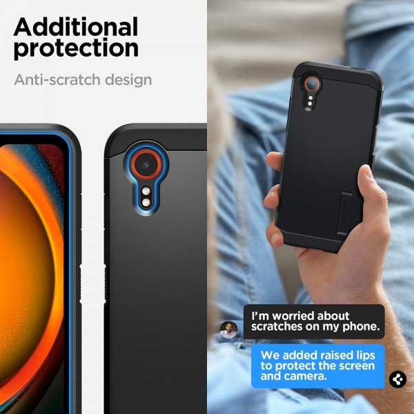 Spigen Samsung Galaxy XCover 7 Skal Tough Armor Svart
