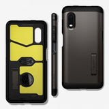 Spigen Samsung Galaxy XCover Pro Skal Tough Armor Gunmetal