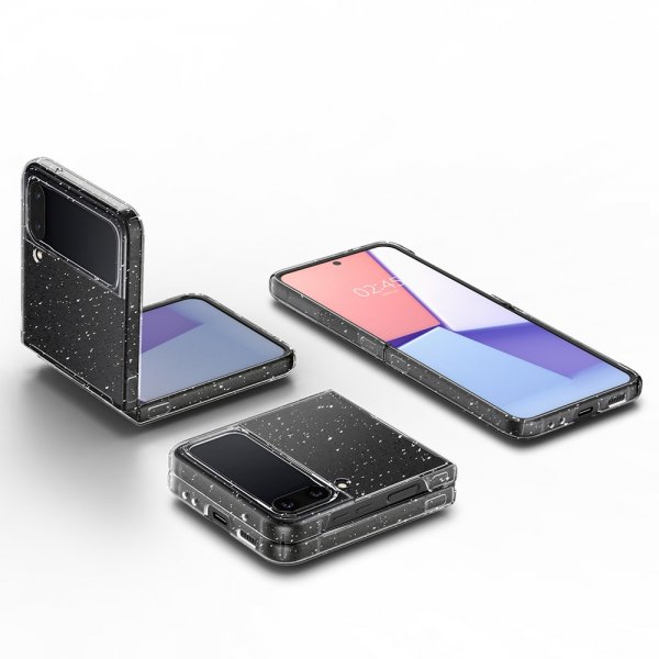 Spigen Samsung Galaxy Z Flip 4 Skal Air Skin Glitter Crystal Quartz