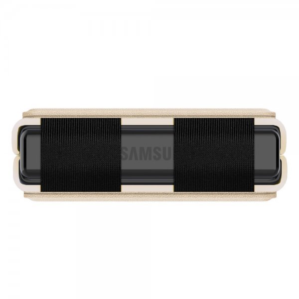 Nillkin Samsung Galaxy Z Flip 4 Skal Qin Series Guld