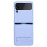 Nillkin Samsung Galaxy Z Flip 4 Skal Qin Series Lila