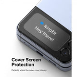Ringke Samsung Galaxy Z Flip 4 Skärmskydd Cover Display Protector Glass 3-pack