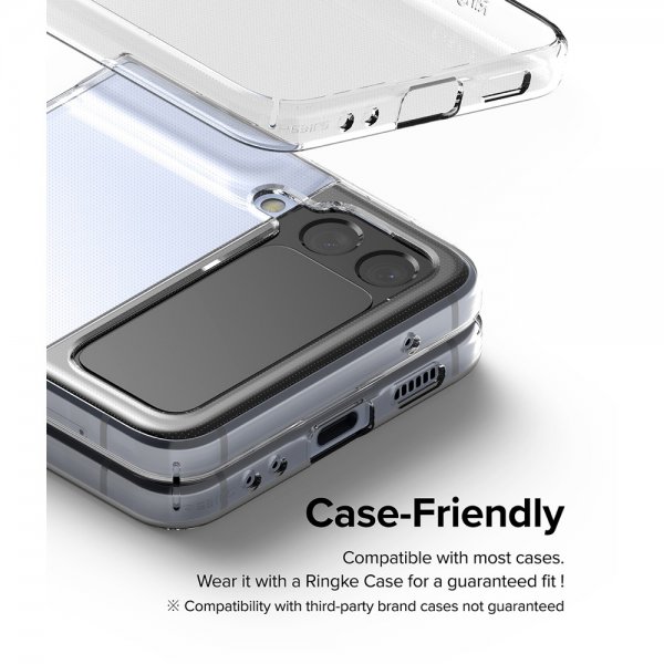 Ringke Samsung Galaxy Z Flip 4 Skärmskydd Cover Display Protector Glass 3-pack