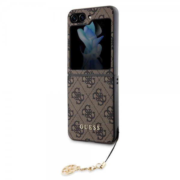 Guess Samsung Galaxy Z Flip 5 Skal 4G Charm Brun