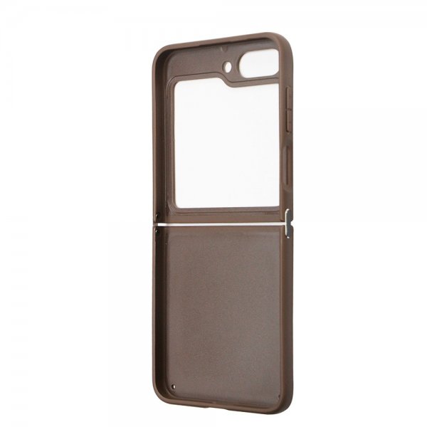 Guess Samsung Galaxy Z Flip 5 Skal 4G Metal Triangle Strass Brun