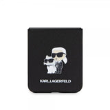 Karl Lagerfeld Samsung Galaxy Z Flip 5 Skal NFT Karl & Choupette Pin Saffiano Svart