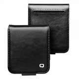 Qialino Samsung Galaxy Z Flip 6/Flip 7 FE Fodral Äkta Läder med Flärp Svart